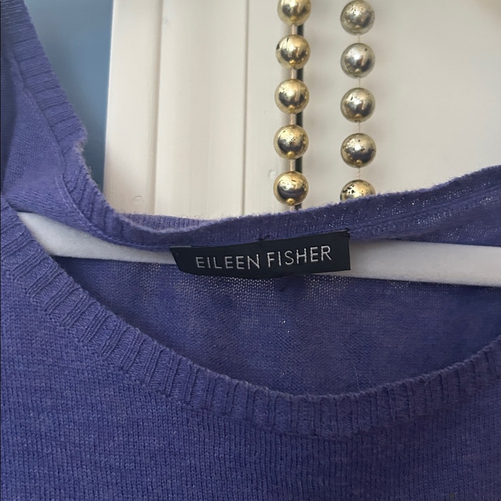 Eileen fisher purple light sweater. Worn very little and excellent condition.